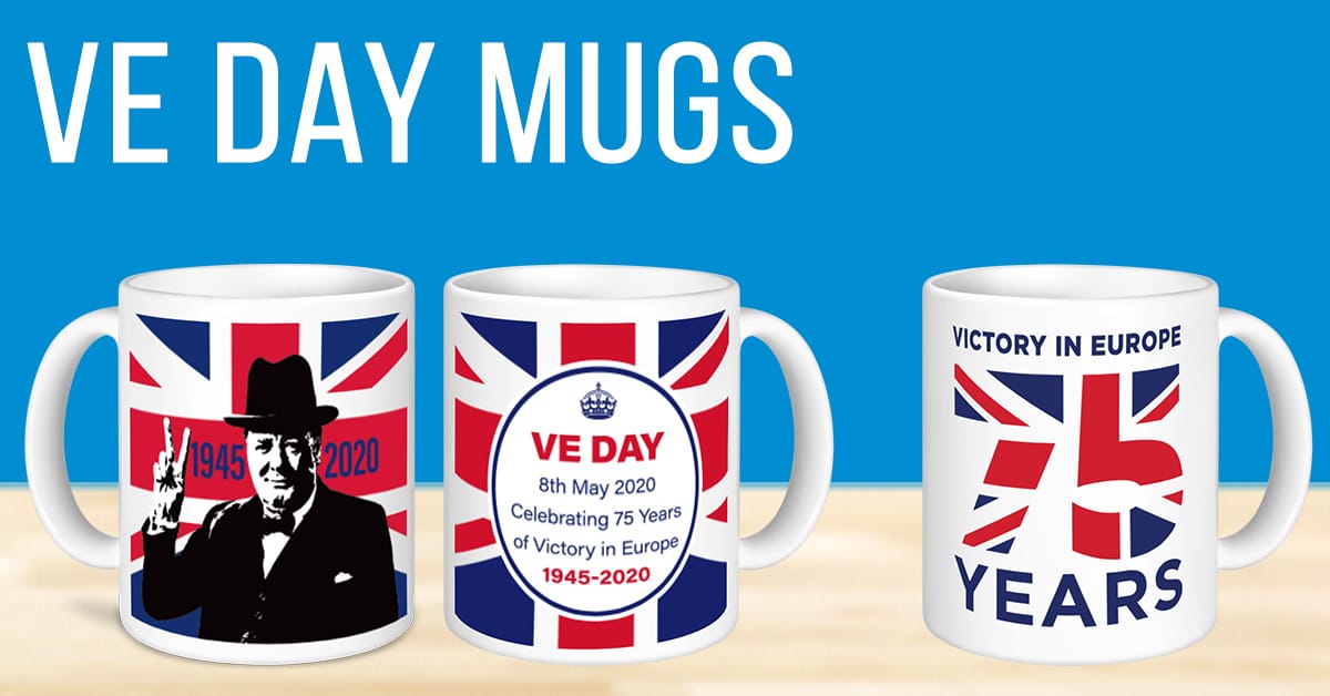 ve-day VE Day Mugs from Prince William Pottery